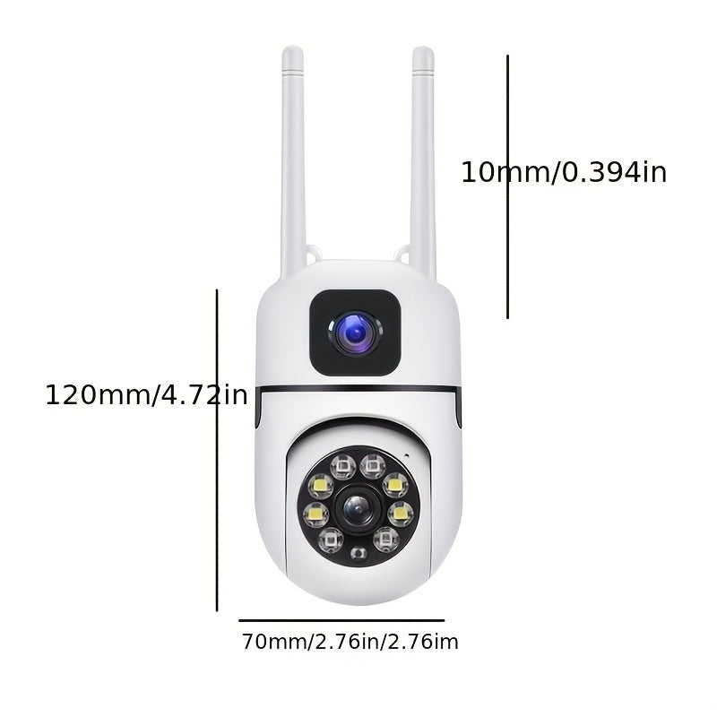 YI Indoor Dual-Lens Pan/Tilt Security Camera — 360° & Color Night Vision