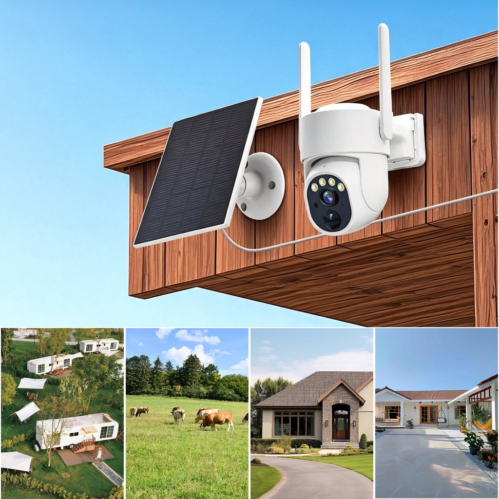 Solar security camera for homes, farms and outdoor properties