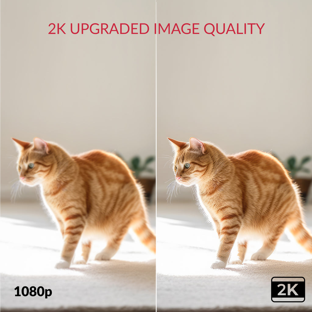 2K 3MP indoor security camera image quality comparison